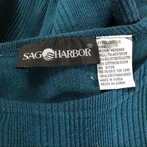 EUC VTG Ribbed Sag Harbor Sweater - Picture 6 of 6